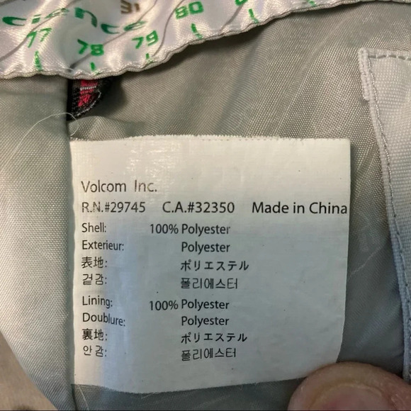 VOLCOM Sz XS Omega Gor-Tex V-Line Science Hooded Snow 06 Recco Short Snow Jacket - Picture 9 of 16